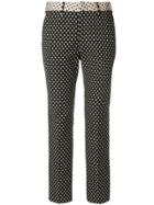 Pt01 Polka Dot Cropped Trousers - Black