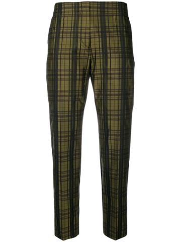 Mantu Metallic Tailored Trousers - Green