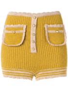 Alice Mccall Heaven Help Knitted Shorts - Yellow