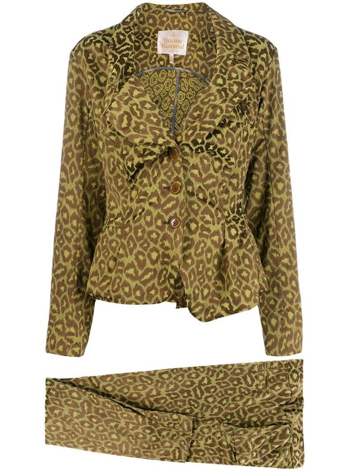 Vivienne Westwood Pre-owned Animal Print Two-piece Suit - Green