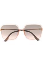 Dior Eyewear Diorsostellaire1 Squared Sunglasses - Neutrals