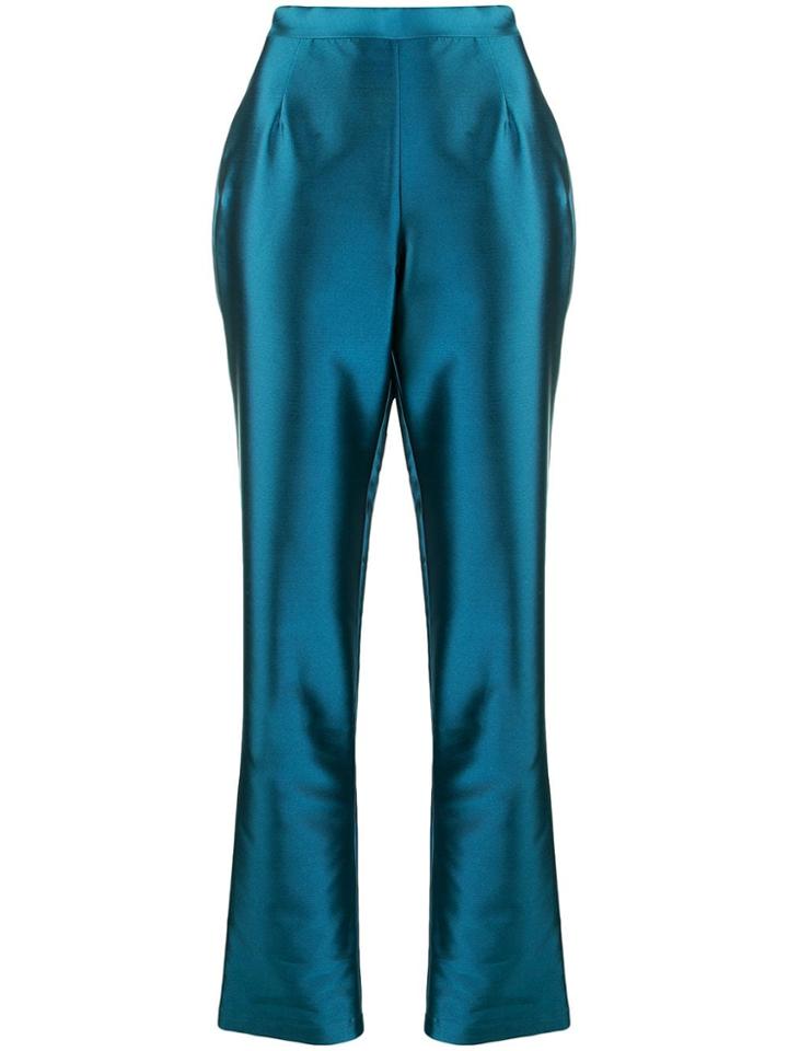 L'autre Chose Shantung Trousers - Blue