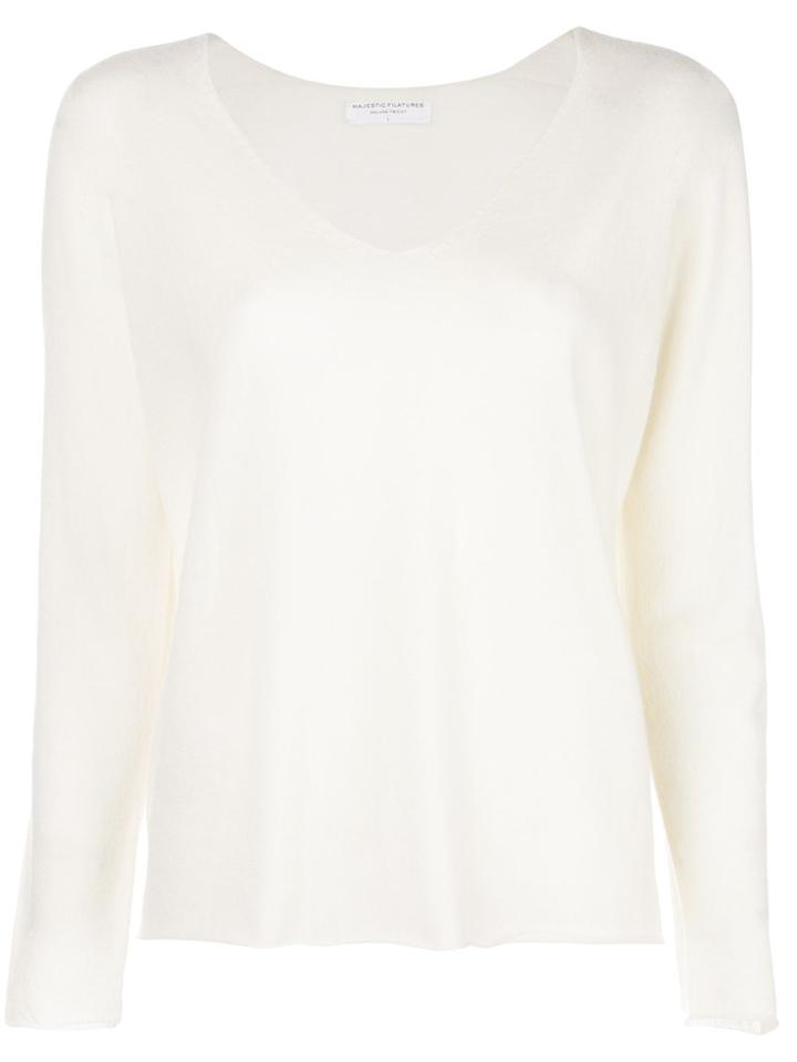 Majestic Filatures Long-sleeve Fitted Sweater - Neutrals