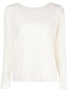 Majestic Filatures Long-sleeve Fitted Sweater - Neutrals