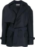 Jacquemus Asymmetric Short Coat - Blue