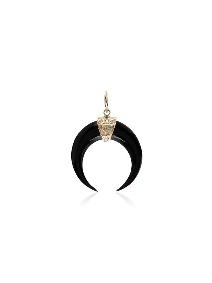 Jacquie Aiche Mini Horn Pavé Charm - 107 - Metallic