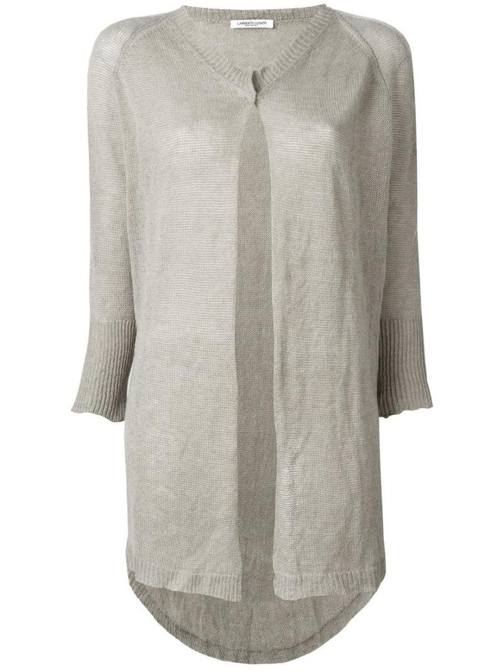 Lamberto Losani Buttoned Mid Cardigan, Women's, Nude/neutrals, Silk/cashmere/other Fibers