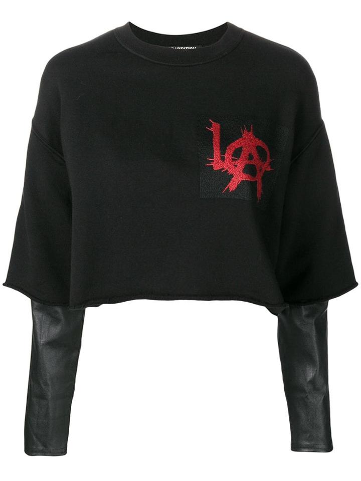 Adaptation Cropped Jumper - Black