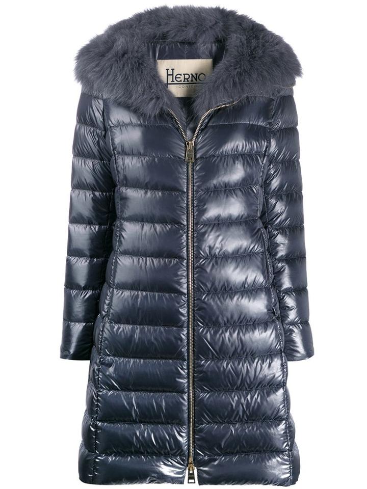 Herno Iconic Elisa Padded Coat - Blue