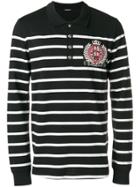 Balmain Striped Knitted Sweater - Black
