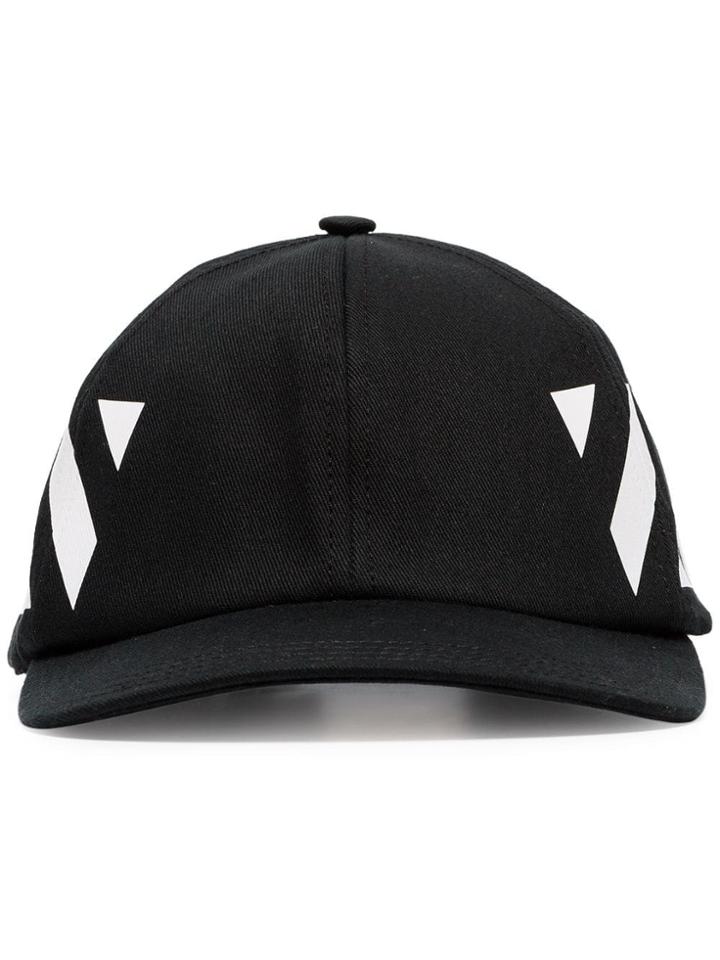 Off-white Black White Stripes Diag Cotton Cap