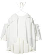 Cinq A Sept - Off-shoulder Ruffle Top - Women - Polyester - S, White, Polyester