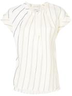 3.1 Phillip Lim Striped Short-sleeved Top - White