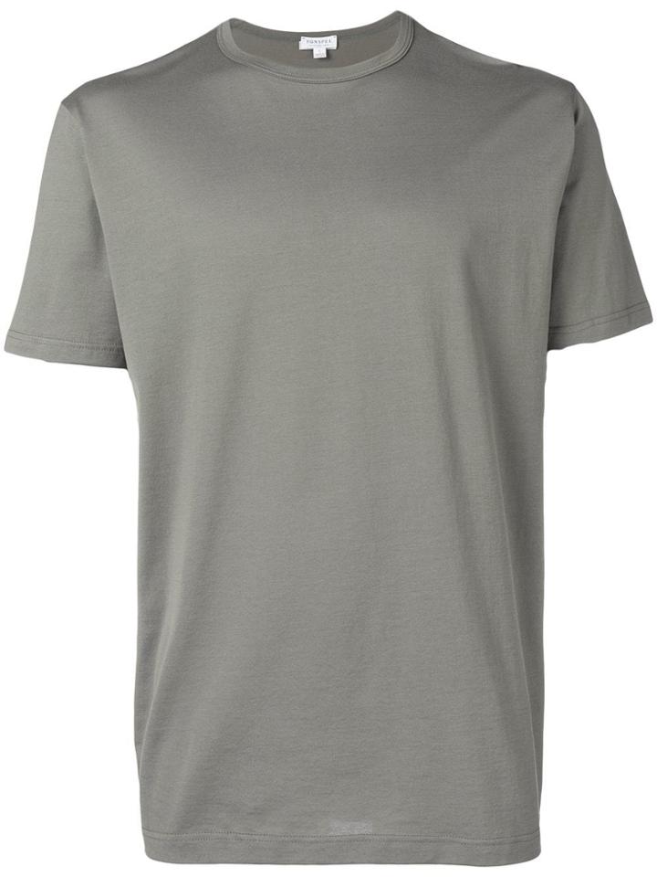 Sunspel Crew Neck T-shirt - Grey