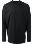 Dsquared2 Pullover Design Shirt, Men's, Size: 48, Black, Cotton/spandex/elastane