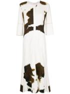 Victoria Beckham Flared Midi Dress - White