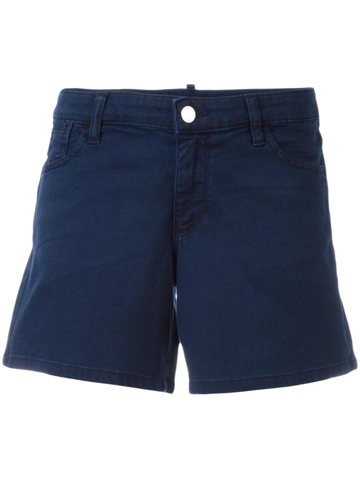 Armani Jeans Denim Shorts, Women's, Size: 24, Blue, Cotton/spandex/elastane