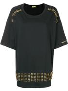 Versace Jeans Studded Oversized T-shirt - Black