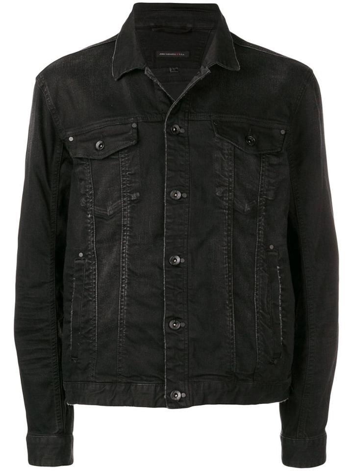 John Varvatos Slim Fit Denim Jacket - Black