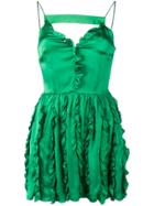 Brognano Short Ruffled Dress - Green