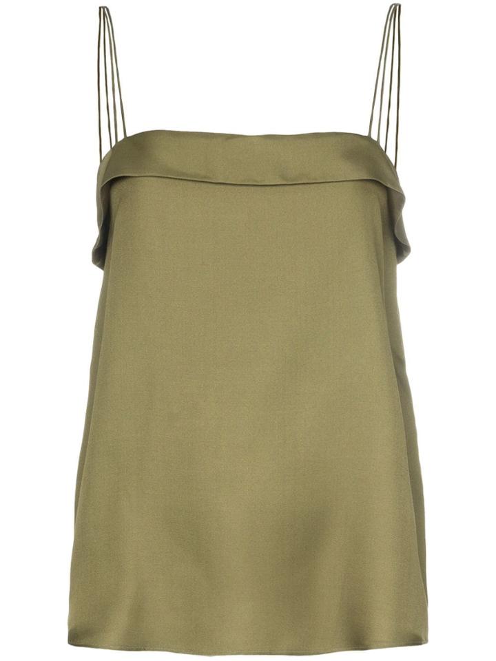 Deitas Coco Silk Shantung Camisole - Green