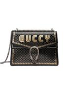 Gucci Black And Gold-tone Medium Guccy Dionysus Shoulder Bag