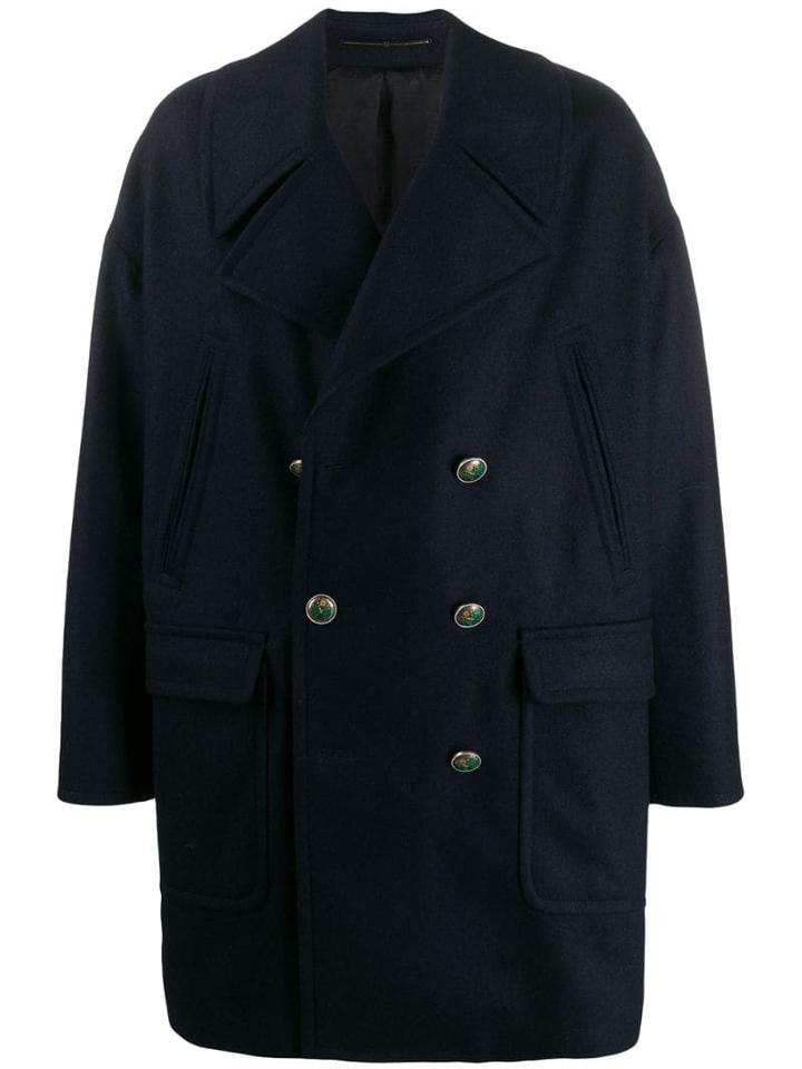 Givenchy Oversized Peacoat - Blue