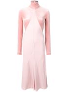 Haider Ackermann Turtleneck Panelled Dress - Pink