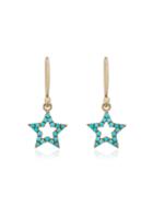 Rosa De La Cruz Turquoise Star Earrings - Blue
