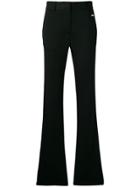 Msgm Flared Style Trousers - Black
