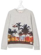 American Outfitters Kids City Print Sweatshirt - Grey