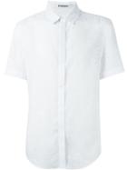 Chalayan Classic Short Sleeve Shirt, Men's, Size: 52, White, Cotton/polyester
