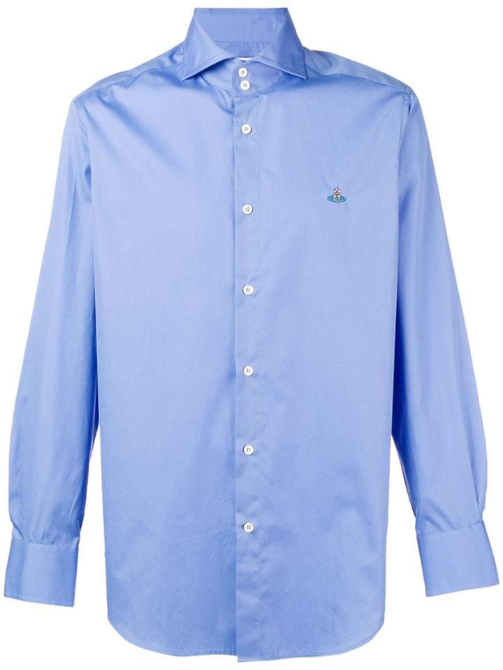Vivienne Westwood Spread Collar Classic Shirt - Blue