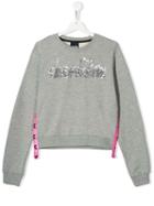 Diadora Junior Teen Sequin Embellished Sweatshirt - Grey