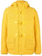 Bark Hooded Duffle Coat, Men's, Size: Small, Yellow/orange, Polyester/nylon/wool