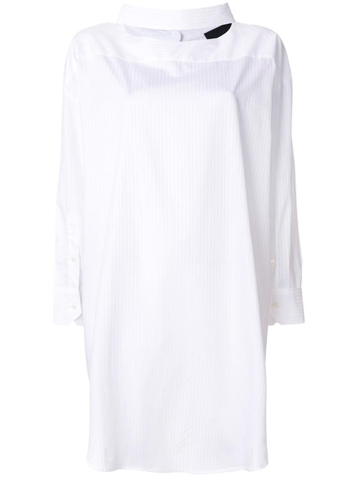 Erika Cavallini Cut Out Backwards Shirt - White