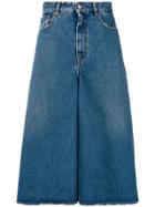 Mm6 Maison Margiela Denim Palazzo Pants - Blue