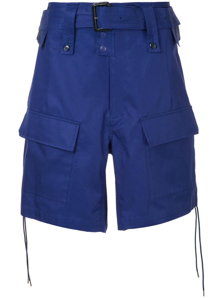 Facetasm Wide Cargo Shorts - Blue