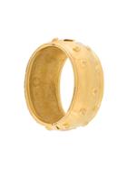 Givenchy Vintage Embossed Logo Cuff - Metallic