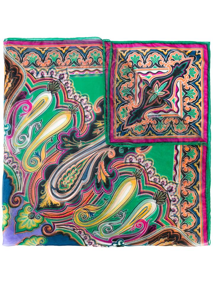 Etro - Paisley Print Scarf - Women - Silk/polyimide - One Size, Silk/polyimide