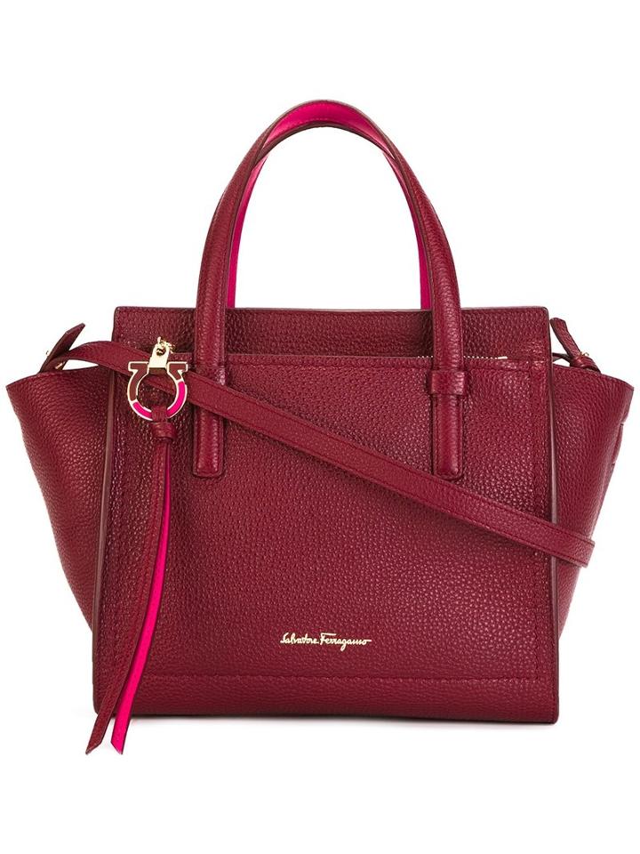 Salvatore Ferragamo Amy Tote, Women's, Red, Leather