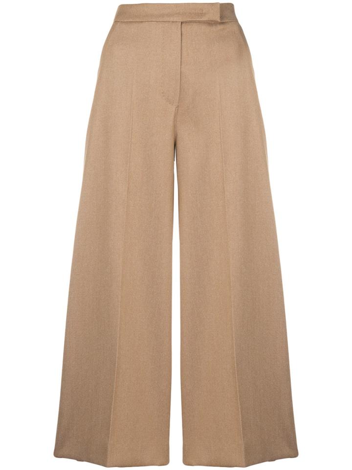 Max Mara Cropped Tailored Trousers - Neutrals