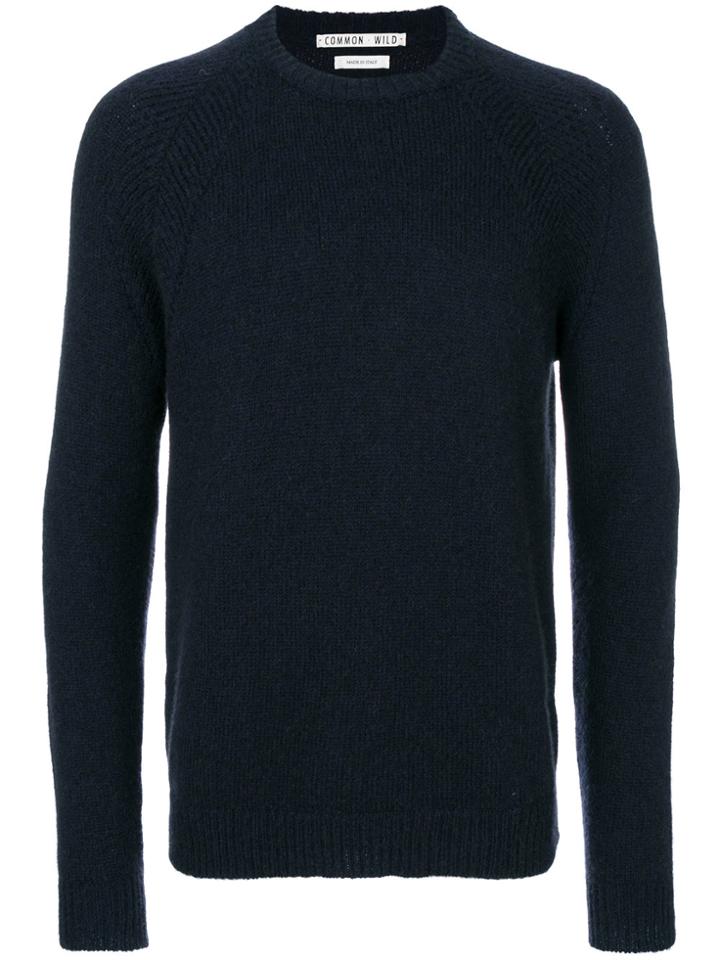 Common Wild Raglan Sleeve Jumper - Blue