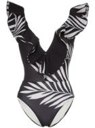 Johanna Ortiz Anatascia Ballet Ruffle Swimsuit - Black