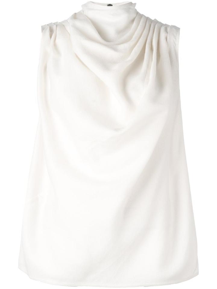 Rick Owens 'claudette' Draped Top, Women's, Size: 38, Nude/neutrals, Silk/wool