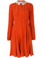 Valentino Ruffled A-line Dress - Yellow & Orange