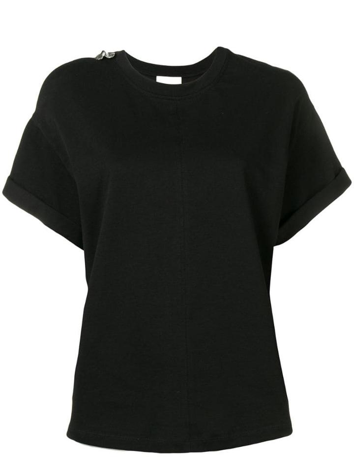 3.1 Phillip Lim Oversized T-shirt With Shoulder Slit - Black