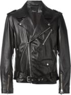 3.1 Phillip Lim Classic Biker Jacket, Men's, Size: M, Black, Cupro/lamb Skin
