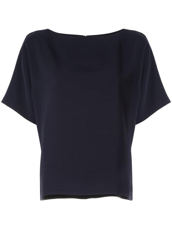 Des Prés Boat Neck T-shirt - Blue