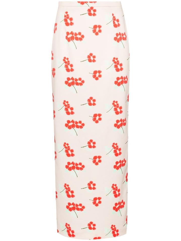Bernadette Floral Print Maxi Skirt - Pink